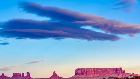 Monument Valley Sunset 4k Stockbeeldmateriaal 89563738