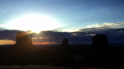 Monument Valley Sunset 스톡 동영상 51611514