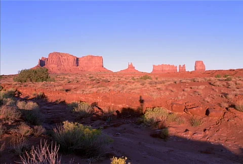 Monument Valley Sunset NTSC Video stock 534560