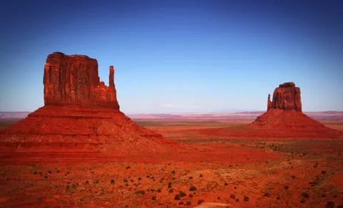 Monument valley at the sunset Foto stock