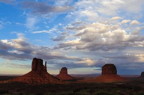 Monument Valley at Sunset Stock Photos