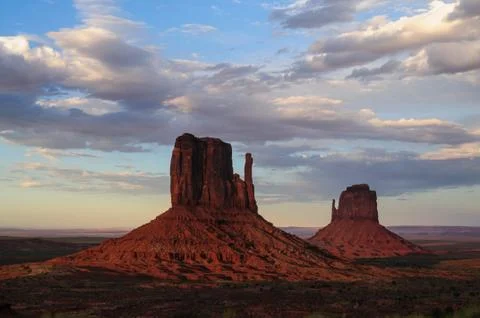 Monument Valley at Sunset Stock Photos