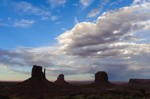 Monument Valley at Sunset Stock Photos