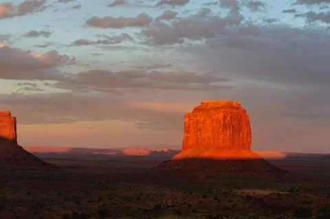 Monument Valley at Sunset Stock Photos