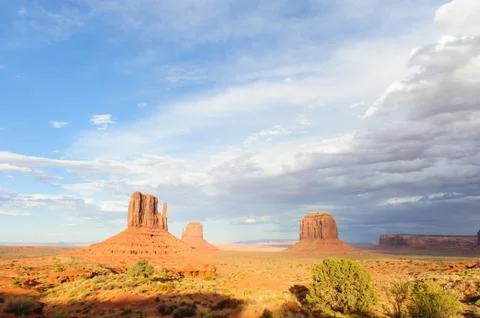 Monument Valley at Sunset Stock Photos