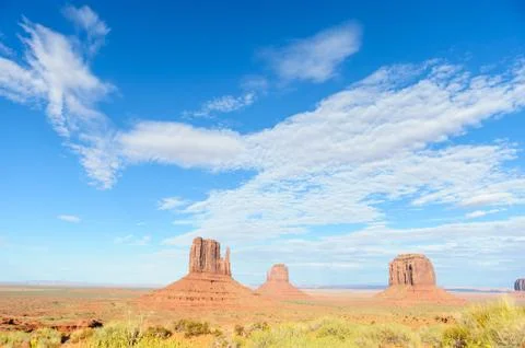 Monument Valley at Sunset Stock Photos