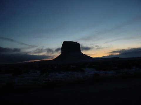 Monument Valley at sunset Foto stock