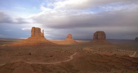 Monument Valley tima lapse during sunset Stock Footage 109390906