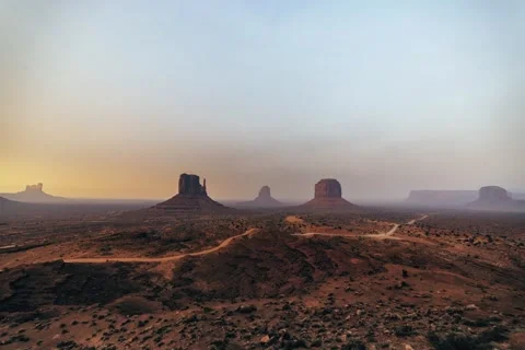 Monument Valley Time Lapse 库存影片 65776194
