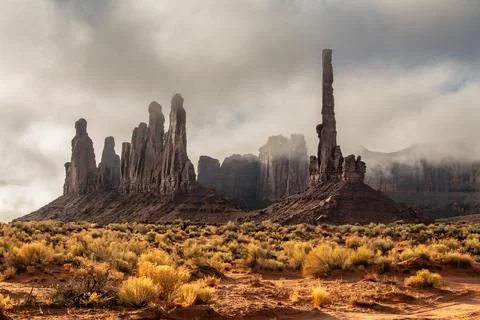 Monument Valley Totem Poly Stock Photos