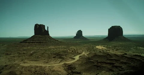 Monument Valley Towers Stock Footage 74244607