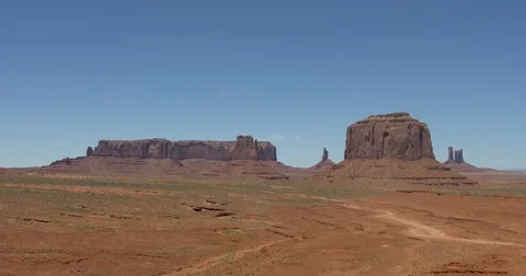 Monument Valley. Valley of Rocks Stock Footage 65172431