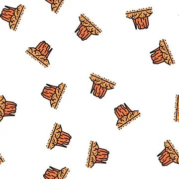 Monument valley vector seamless pattern Stock Illustration