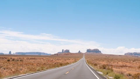 Monument Valley View From A Car Stock Footage 79091272