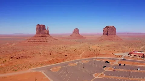 Monument valley visitor center drone footage Vidéo 200086570