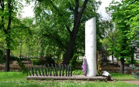 Monument of the victims of communism Stock Photos
