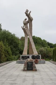 Monument to the victims of the Holocaust, killed by the Nazis on January 31, Stock Photos