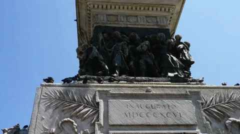 Monument to Victor Emmanuel II in Milan Stock Footage 57238836