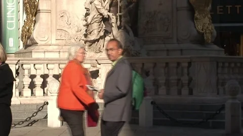 Monument in Vienna Stock Footage 934808