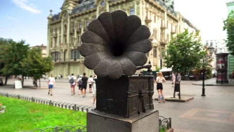 Monument Voice of Odessa Video stock 182411030