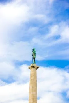Monument to the winner belgrade Stock Photos
