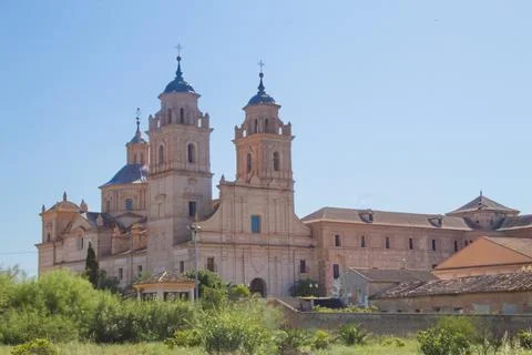 Monumental baroque complex of the Jerónimos Monastery Stock Photos