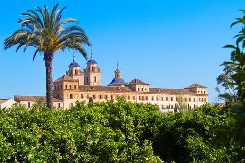 Monumental baroque complex of the Jerónimos Monastery Stock Photos