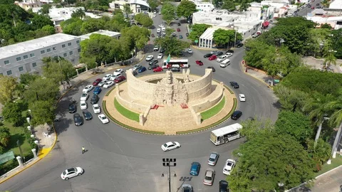 Monumento a la patria, Merida, Homeland Monument Stock Footage