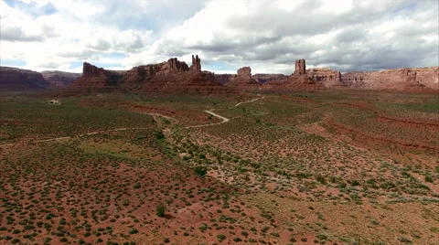 Monuments in Bear's Ears National Monument Utah Stock Footage 63214841