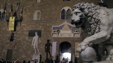 Monuments of Florence Video stock 79368096
