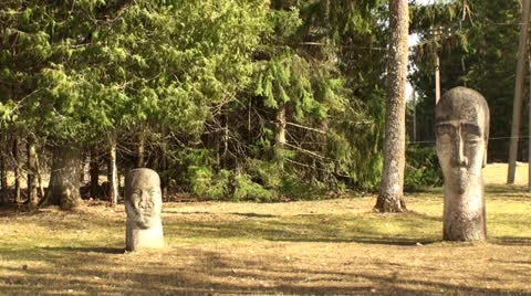 Monuments in the Forest Video stock 23694662