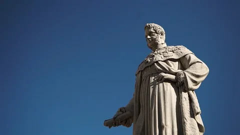 Monuments Leopoldo II. Comune di Pietrasanta. Italy. Stock Footage 120087603