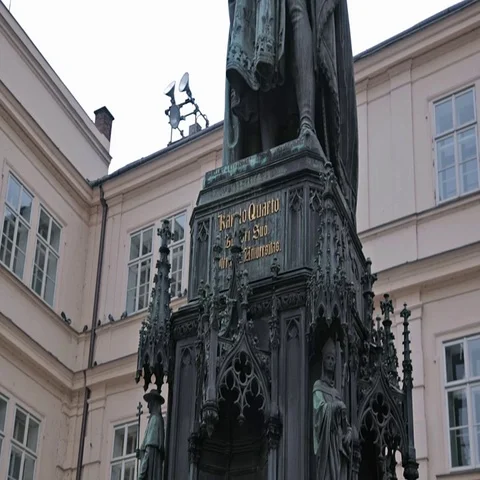 Monuments Prague. Karl  Stock Footage 69425225