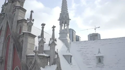 Monuments of Roman Catholic Church of Saint Nicolas in Kyiv Ukraine. Stock-Footage 147245853