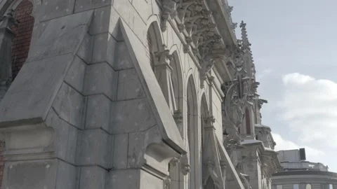 Monuments of Roman Catholic Church of Saint Nicolas in Kyiv Ukraine. Video stock 147246732