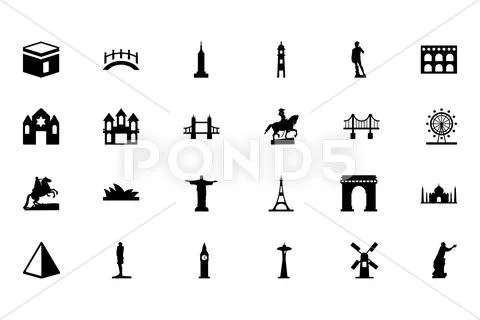 Monuments Vector Icons: Graphic #64285729