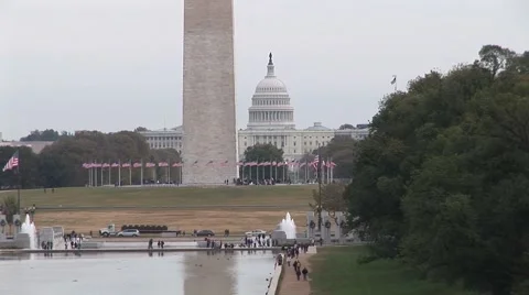 Monuments in Washington DC Vídeo Stock 50984068
