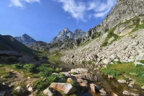 The Monviso. Stock Photos