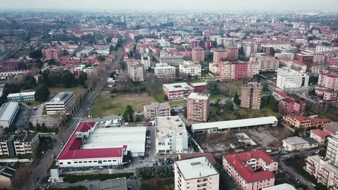 Monza aerial view, top cinematic view Stock Footage