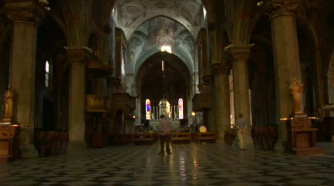 Monza cathedral 02 Stock Footage 855562