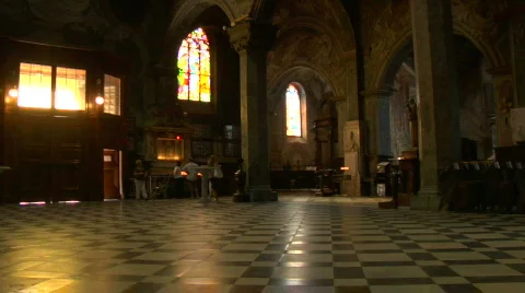 Monza cathedral 04 Video stock 855600
