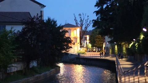 Monza lambro river Video stock 75083740