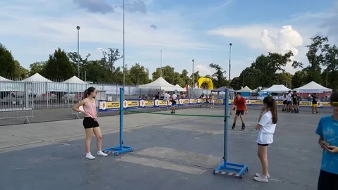 Monza (MB) - 04.06.2017 bar jumping with roller Video stock 76519236