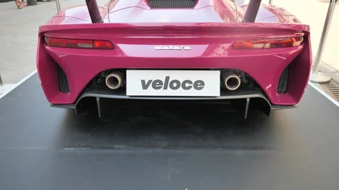 Monza Milan motorshow first edition in Milan Stock Footage 155487529
