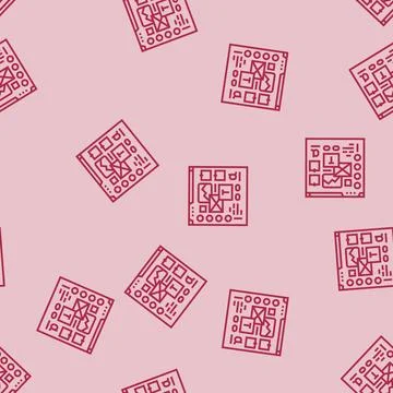 Mood board ux ui design line seamless pattern 스톡 일러스트