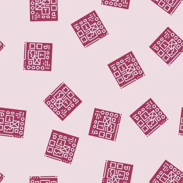 Mood board ux ui design glyph seamless pattern 스톡 일러스트
