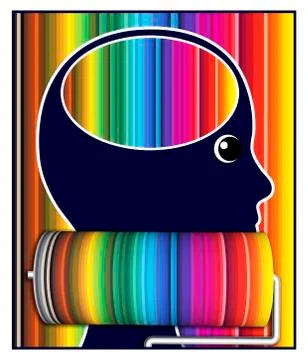 Mood boosting paint color Stock Illustration