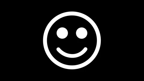 Mood Change Emoticon Simple Animation Sad to Happy. Stock Footage 302535986