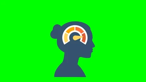 Mood scale. Stress level meter gauge emotion stages. Businesswoman meditating Stock Footage 315428149