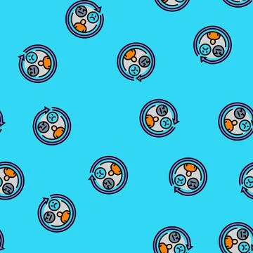 Mood swings or anger vector seamless pattern Stock Illustration